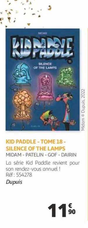 kid paddle - tome 18 - silence of the lamps - midam - patelin - gof - dairin