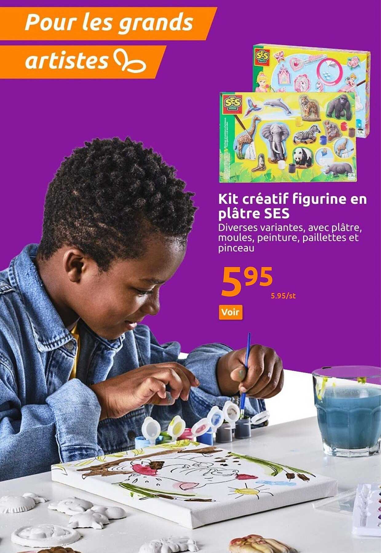 kit créatif figurine en plâtre ses