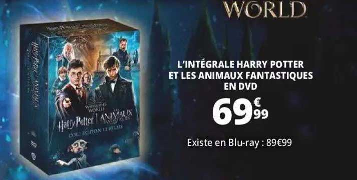 l'intégrale harry potter et les animaux fantastiques en dvd, blu-ray