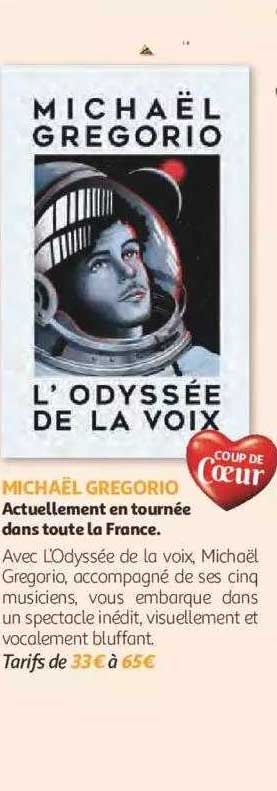 l'odyssée de la voix - michaël gregorio