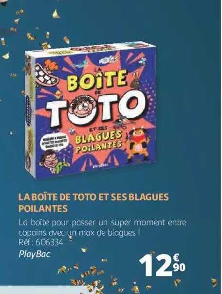 la boîte de toto et ses blagues poilantes - playbac