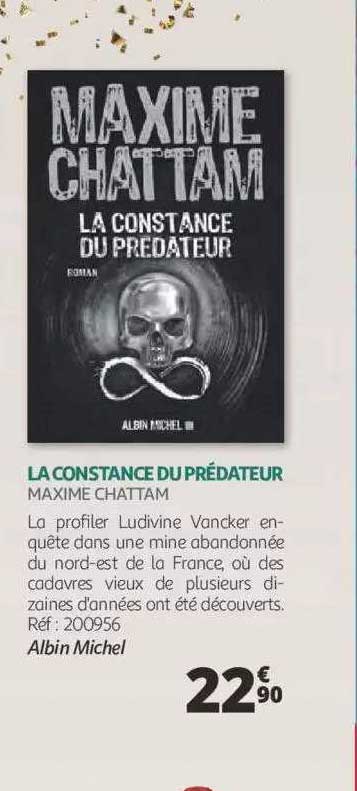 la constance du prédateur - maxime chattam