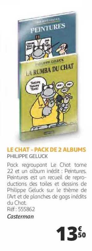le chat - pack de 2 albums - phlippe geluck
