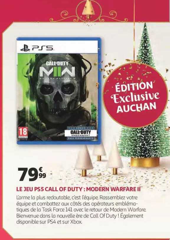 le jeu ps5 call of duty : modern warfare II