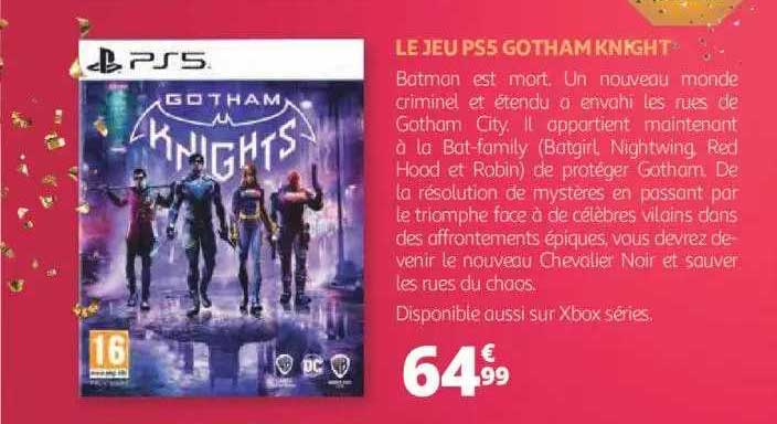 Le Jeu Ps5 Gotham Knight