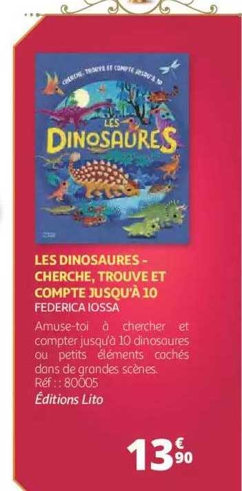 les dinosaures - cherche, trouve et compte jusqu'à 10 - federica iossa