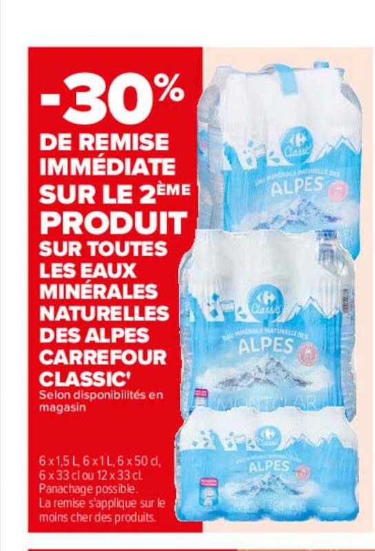 les eaux minérales naturelles des alpes carrefour classic'