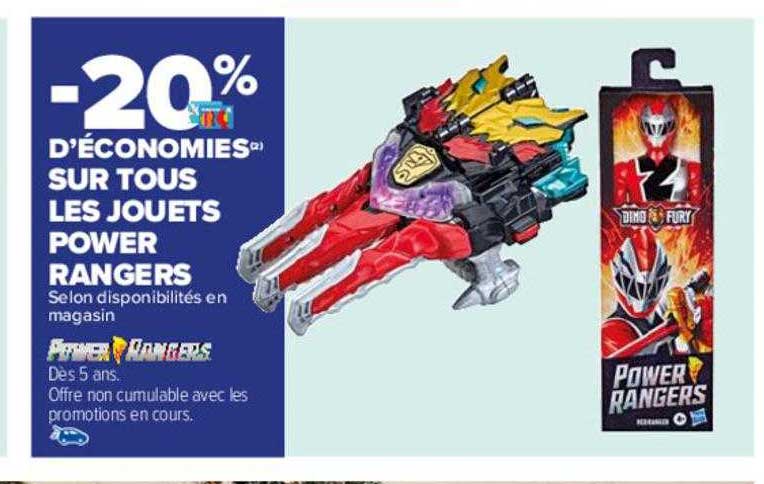 les jouets power rangers