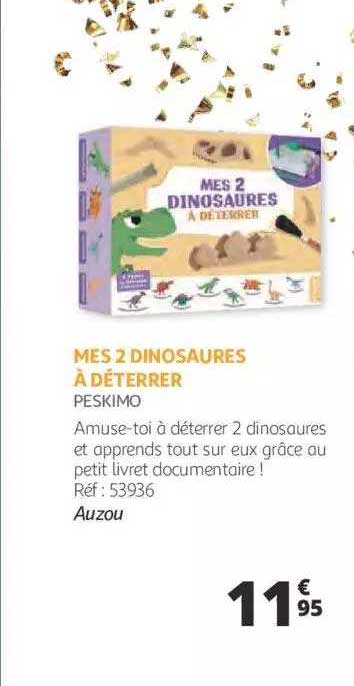 mes 2 dinosaures à déterrer - peskimo