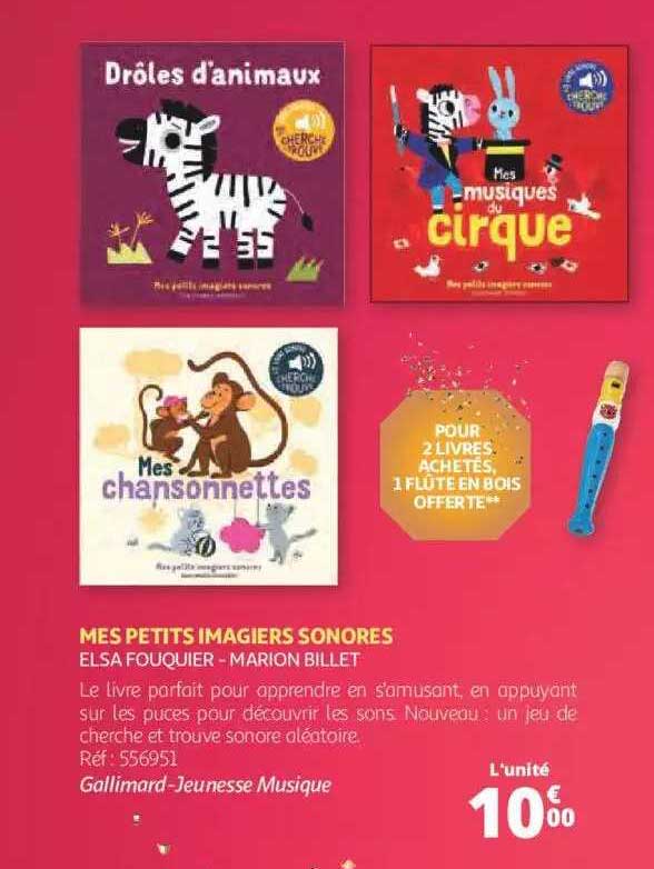 mes petites imagiers sonores - elsa fouquier - marion billet
