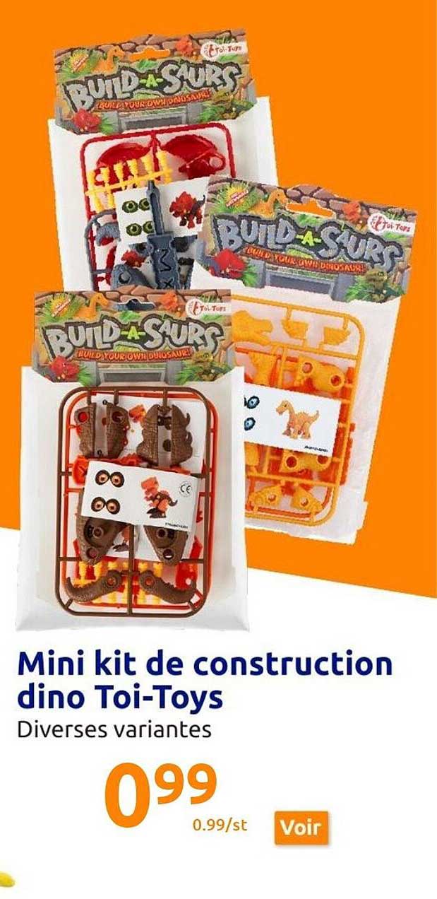 mini kit de construction dino toi-toys