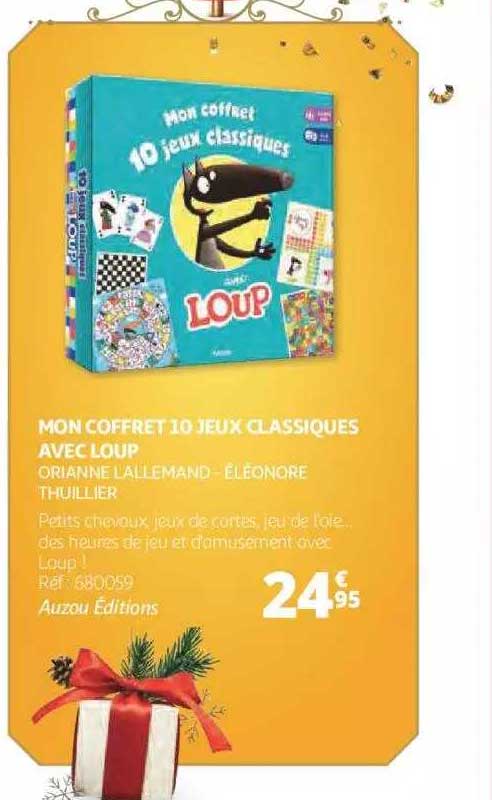 mon coffret 10 jeux classiques avec loup - orianne lallemand - éléonore thuillier
