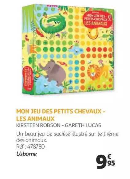 mon jeu des petits chevaux - les animaux - kirsteen robson - gareth lucas