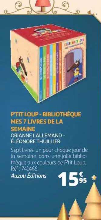 p'tit loup - bibliothèque mes 7 livres de la semaine - orianne lallemand - éléonore thuillier