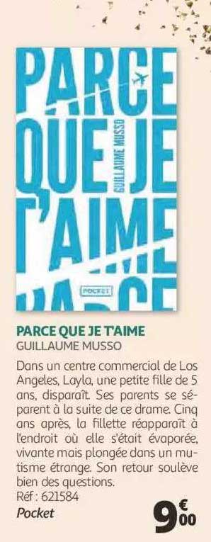 parce que je t'aime - guillaume musso