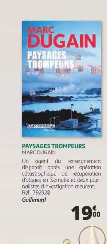 paysages trompeurs - marc dugain
