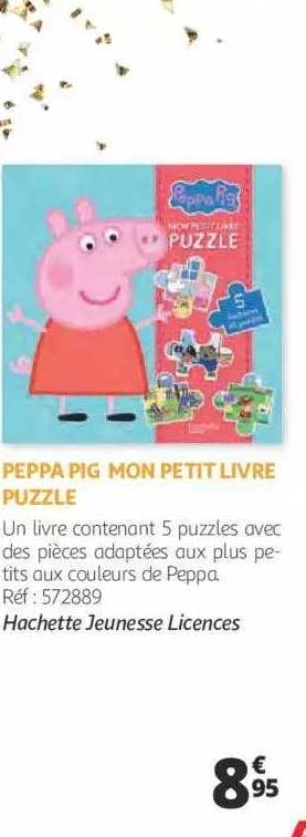 peppa pig mon petit livre puzzle
