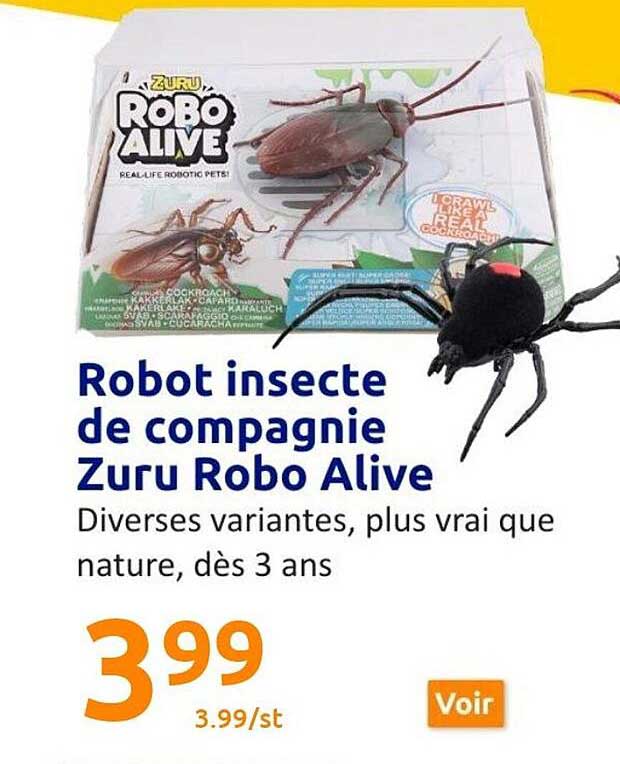robot insecte de compagnie zuru robo alive