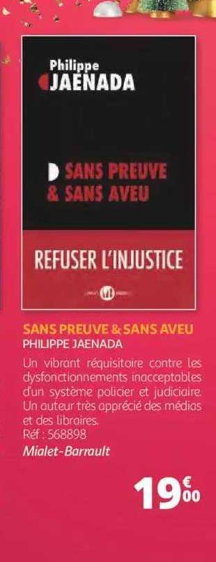 sans preuve & sans aveu - philippe jaenada