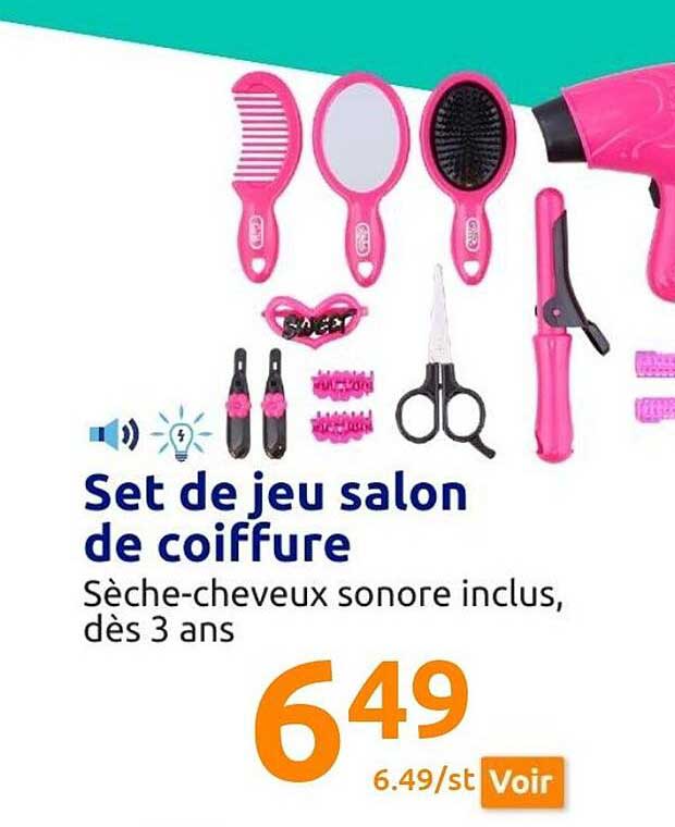 set de jeu salon de coiffure