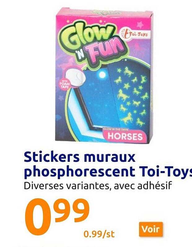 stickers muraux phosphorescent toi-toys