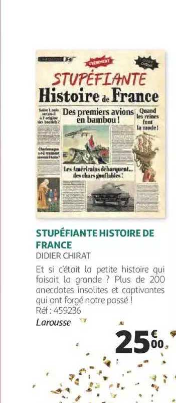 stupéfiante histoire de france - didier chirat