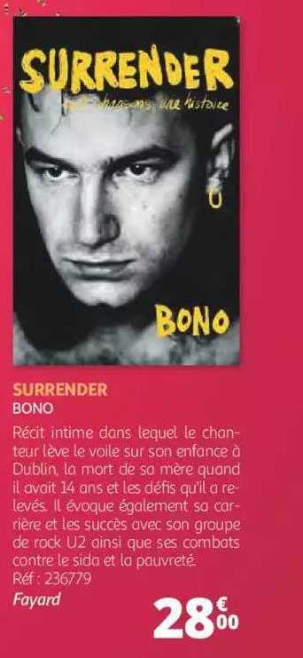 surrender - bono