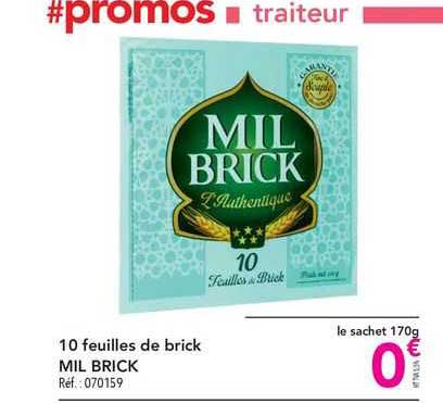 10 feuilles de brick mil brick