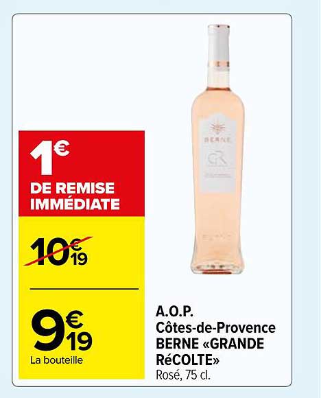 a.o.p. côtes-de-provence berne «grande récolte»