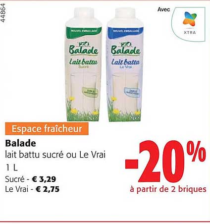 balade lait battu sucré ou le vrai