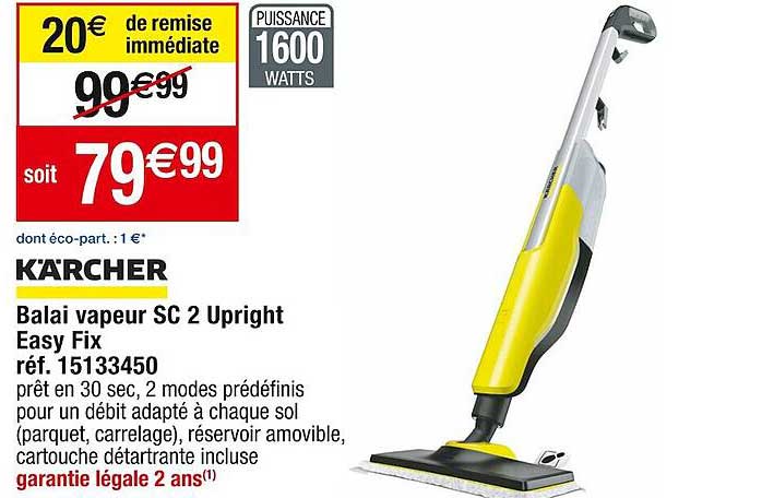 Balai Vapeur Sc 2 Upright Easy Fix Kärcher