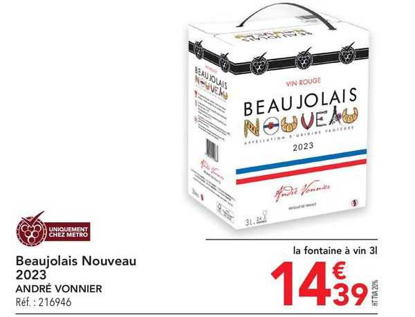 beaujolais nouveau 2023 andré vonnier