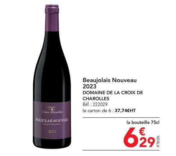 beaujolais nouveau 2023 domaine de la croix de charolles