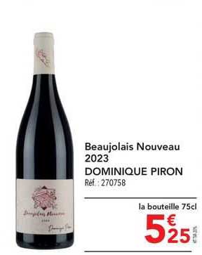 beaujolais nouveau 2023 dominique piron
