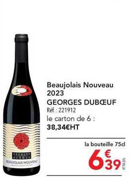 beaujolais nouveau 2023 georges dubœuf