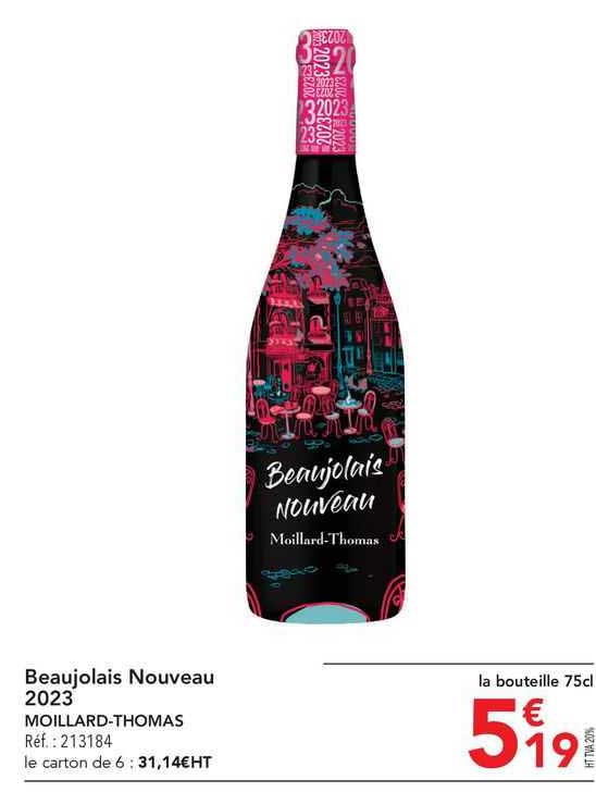 beaujolais nouveau 2023 moillard-thomas