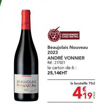 beaujolais nouveau andré vonnier