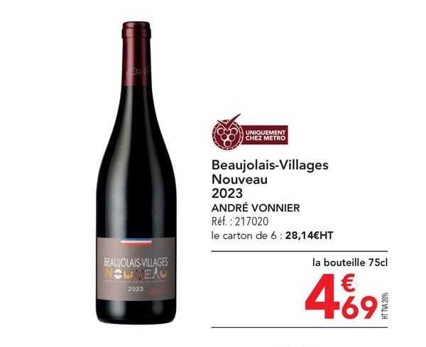 beaujolais-Villages nouveau 2023 andré vonnier