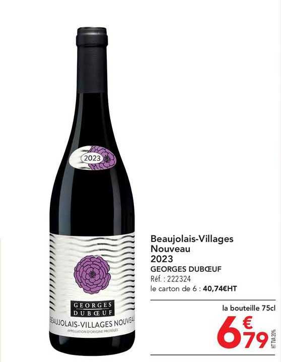 beaujolais-villages nouveau 2023 georges dubœuf