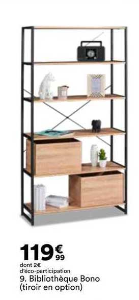 Bibliothèque Bono (tiroir En Option)