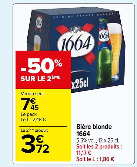 Bière Blonde 1664