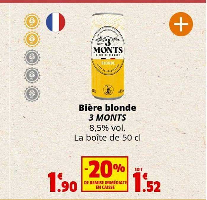 bière blonde 3 monts