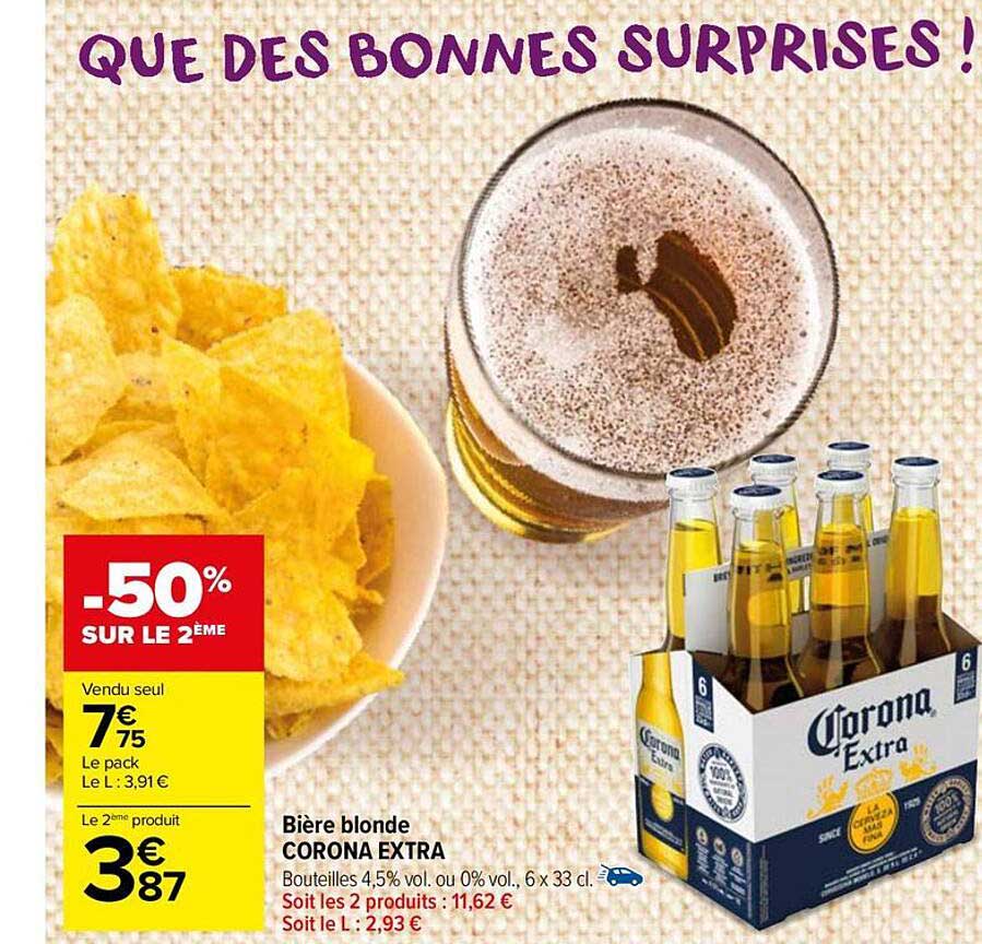 Bière Blonde Corona Extra
