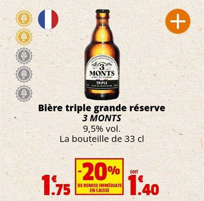bière triple grande réserve 3 monts