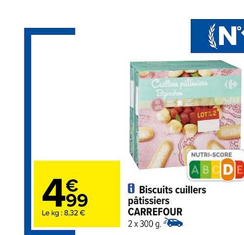 biscuits cuillers pâtissiers carrefour