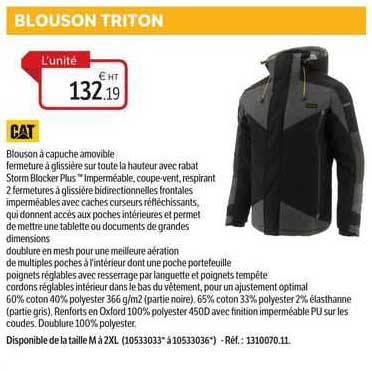 blouson triton cat