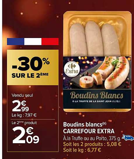 Boudins Blancs Carrefour Extra