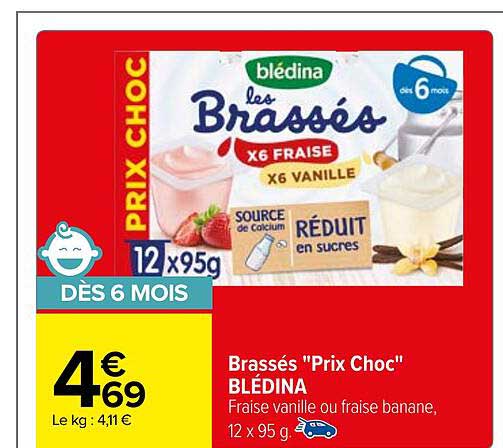 brassés "prix choc" blédina