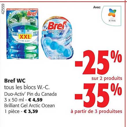 bref wc duo-activ' pin du canada ou brilliant gel arctic ocean