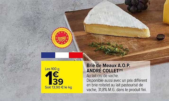 brie de meaux a.o.p. andré collet